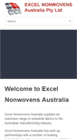 Mobile Screenshot of excelnonwovens.com.au